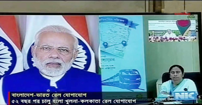 ‘বন্ধন এক্সপ্রেসে’র উদ্বোধন’ দুই দেশের জনগণের মধ্যে উন্নয়নের বন্ধন সৃষ্টি করতে চাই : প্রধানমন্ত্রী